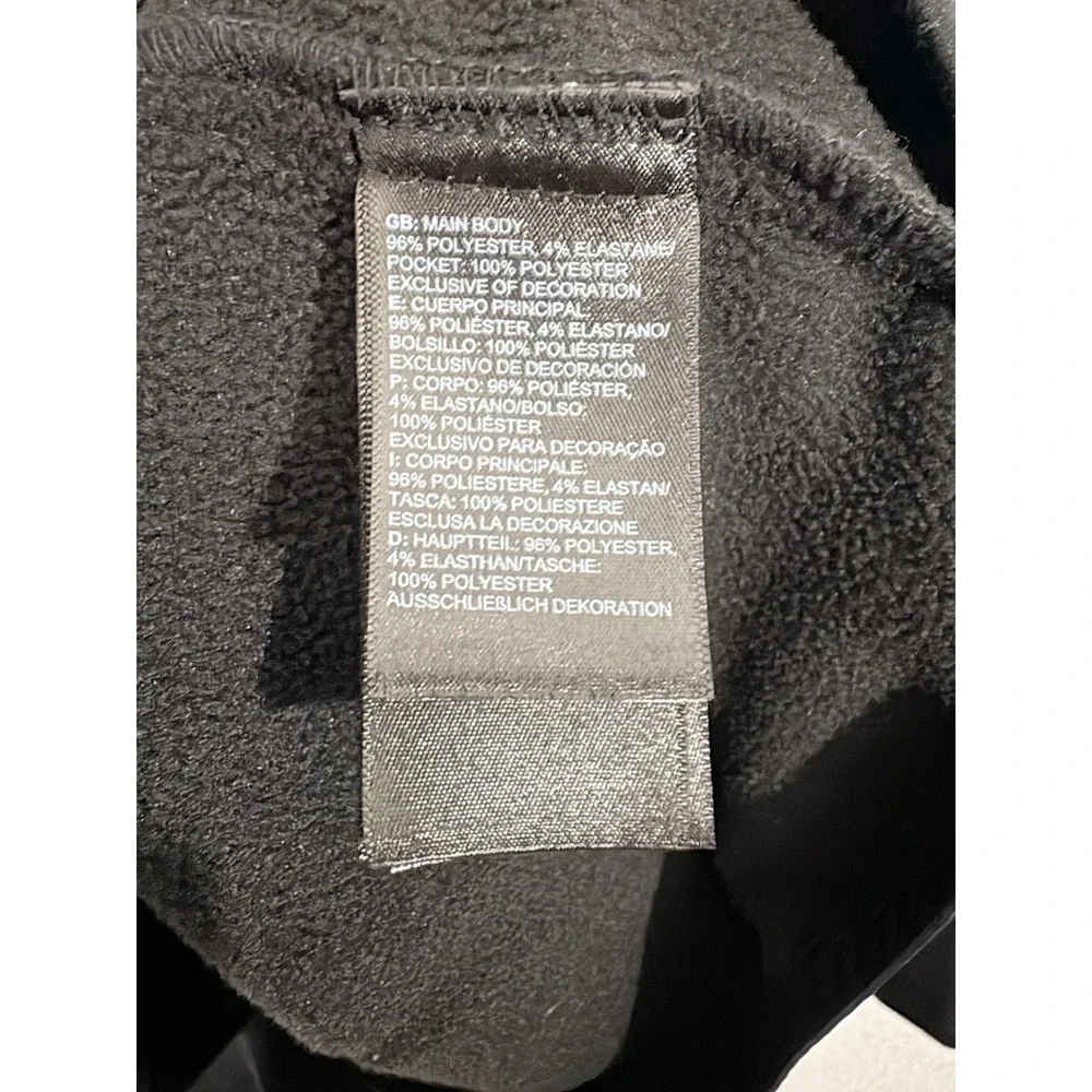 The North Face Pullover Mens XL Black Quarter Zip Fleece Hiking Shirt‎ Top